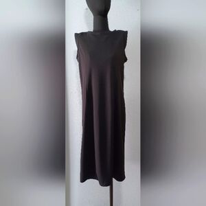 Antthony Elegant Vintage Black Sleeveless Maxi Dress